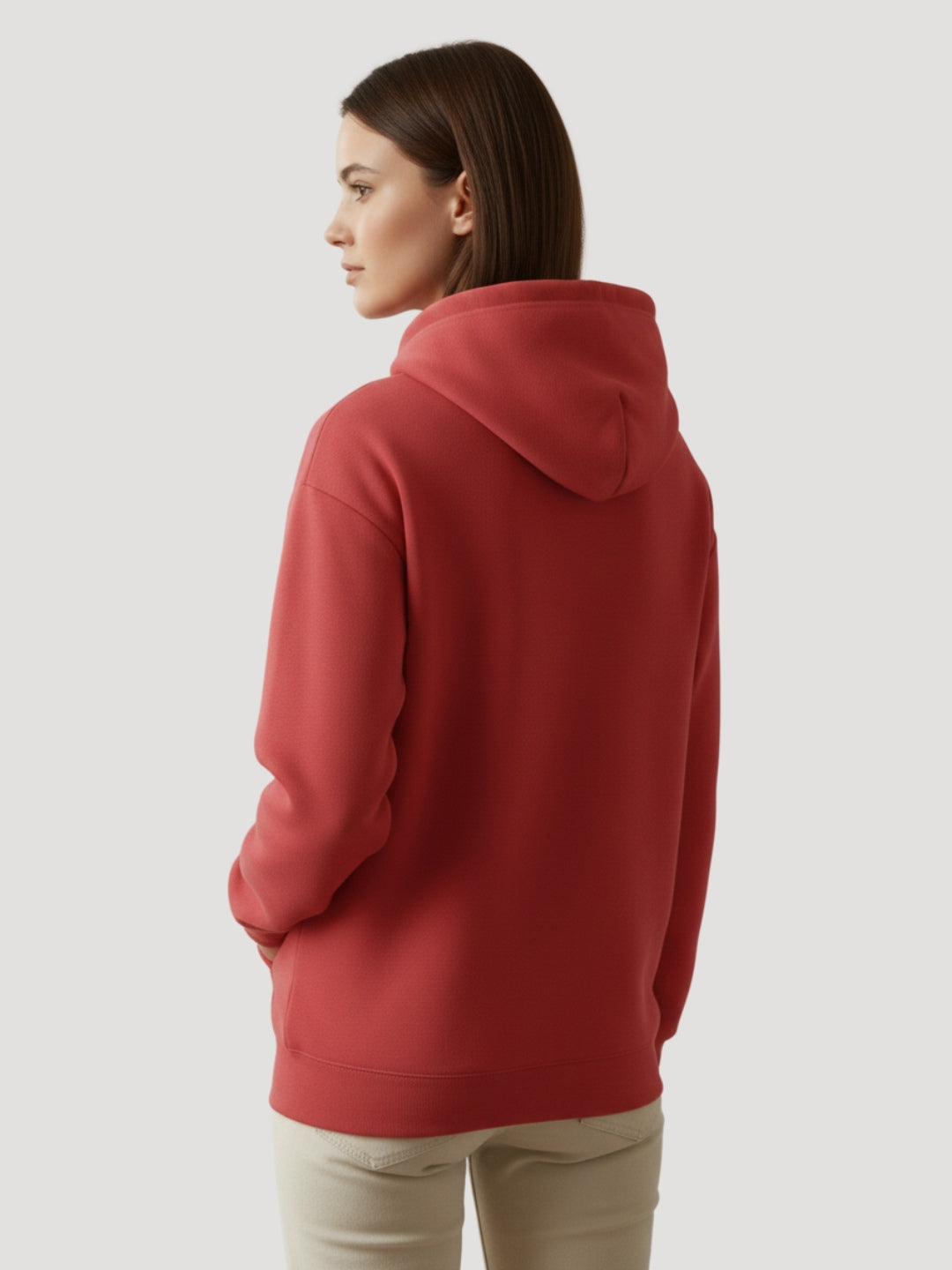 STYLEOX Women’s Graphic Hoodie – “Enjoy Your Time” Cat Print | Red