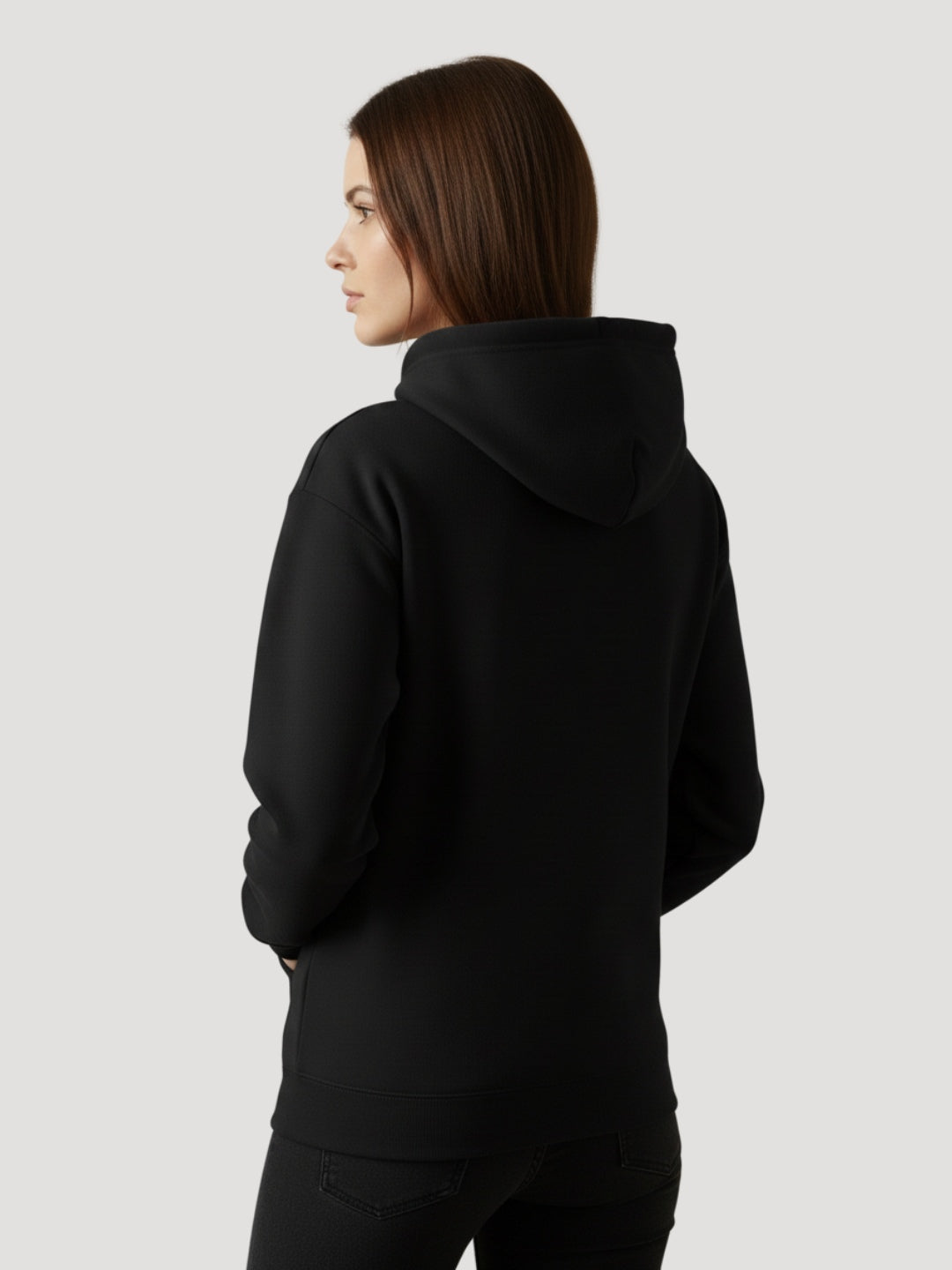 STYLEOX Women Black 'Blood Thirst' Neon Graphic Regular Fit Fleece Hoodie