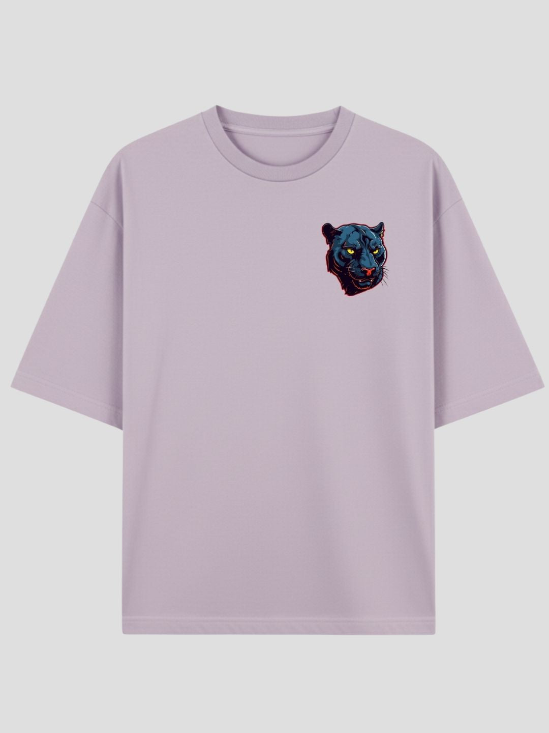 STYLEOX Unisex “Leopard – No Rules, No Masters” Oversized Graphic T-Shirt – Lavender