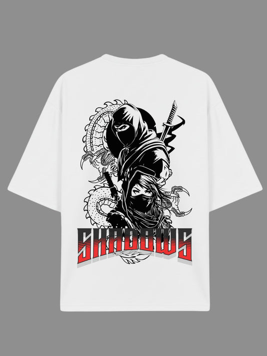 SHADOWS Ninja Oversized Graphic T-Shirt – For Men & Women