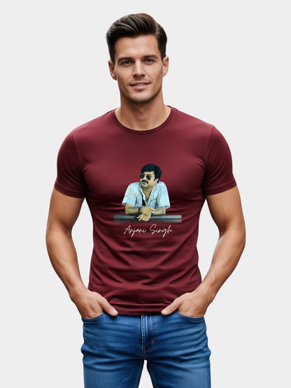 Custom Printed Round Neck T-Shirt – Premium Cotton Casual Tee