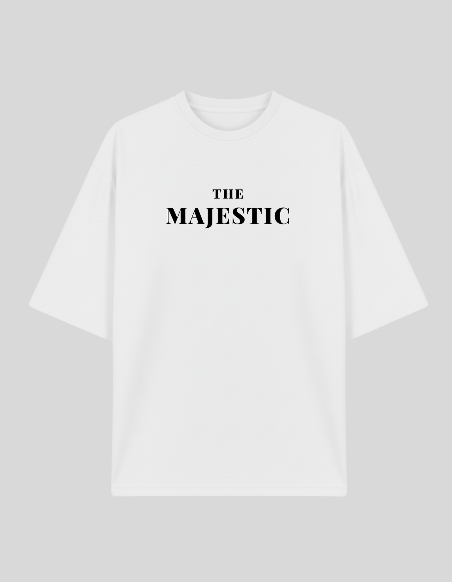 Unisex White The Majestic Lion Graphic Printed Pure Cotton Oversized T-shirt