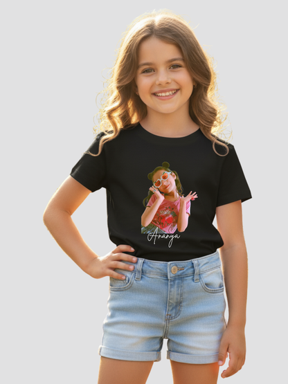Kids Custom Printed Round Neck T-Shirt – Premium Cotton Casual Tee
